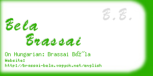 bela brassai business card